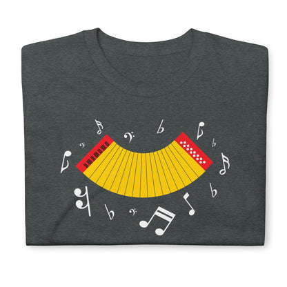 Camiseta con melodía de acordeón