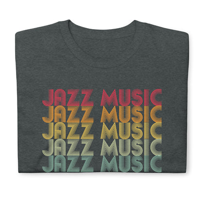 Camiseta de música jazz retro