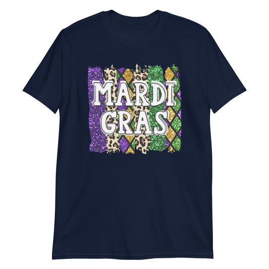 Camiseta glamurosa de Mardi Gras