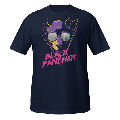 Camisa retro de pantera negra con gafas de sol