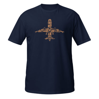 Camiseta gráfica con elementos de aviación