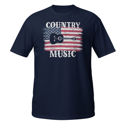 Camiseta con la bandera estadounidense y el orgullo de la música country