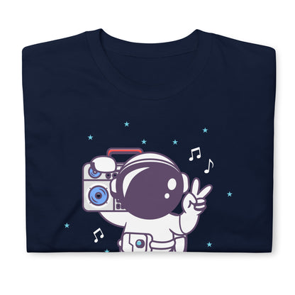 Camiseta gráfica musical de astronauta Space Grooves