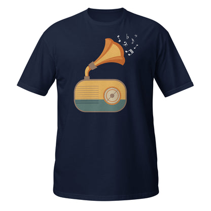 Camiseta de gramófono con vibraciones vintage