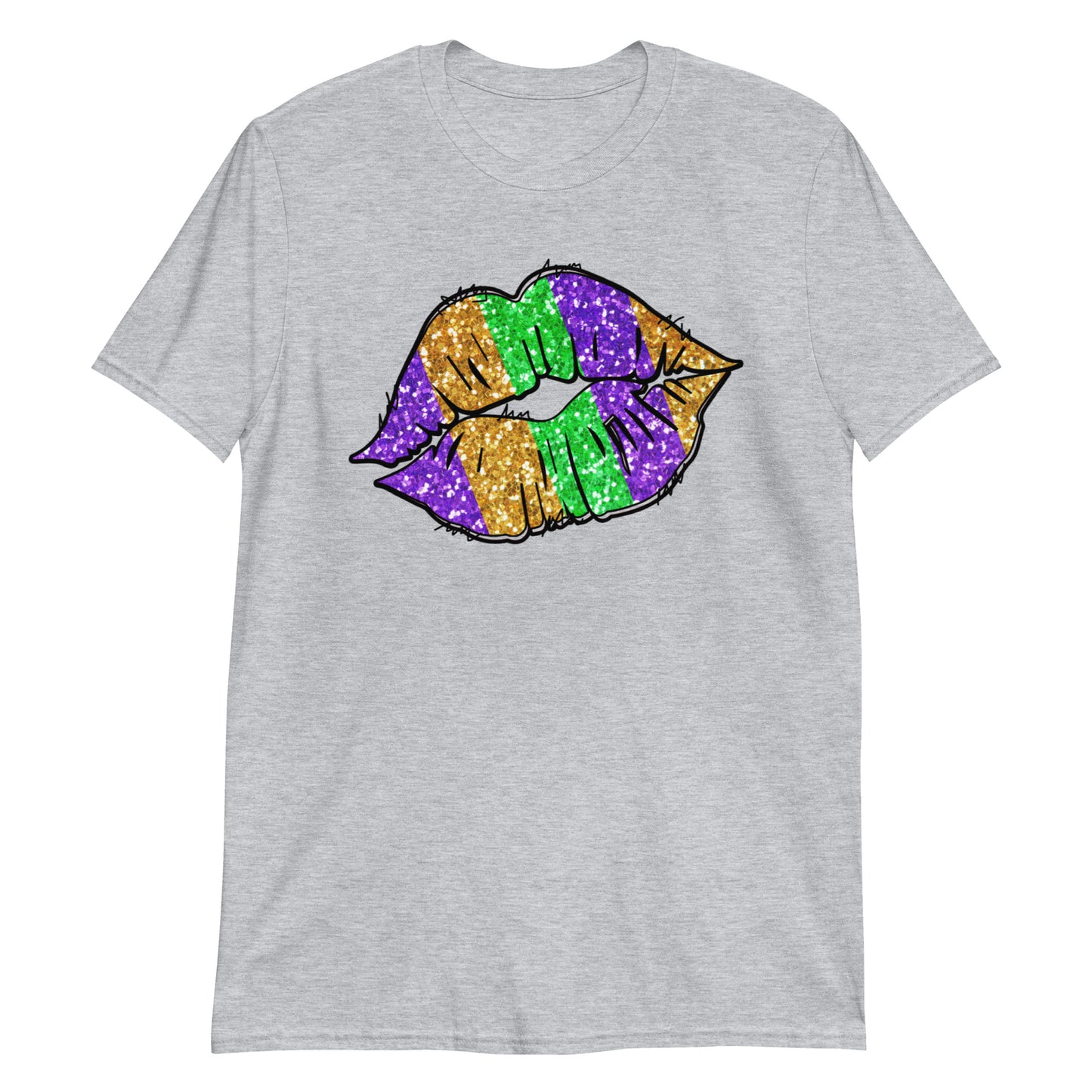 Mardi Gras Glitter Lips Tee