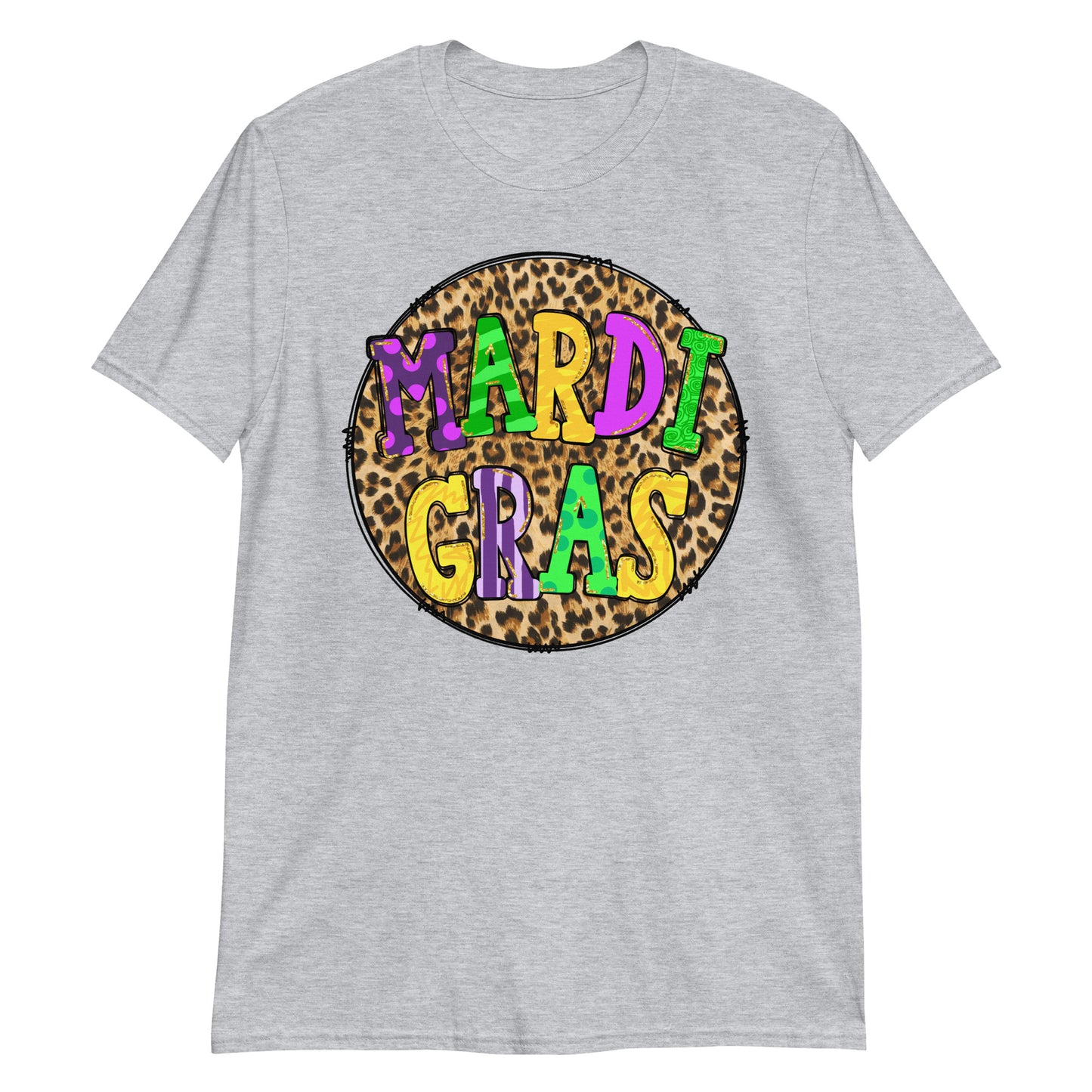 Mardi Gras Leopard Print Shirt