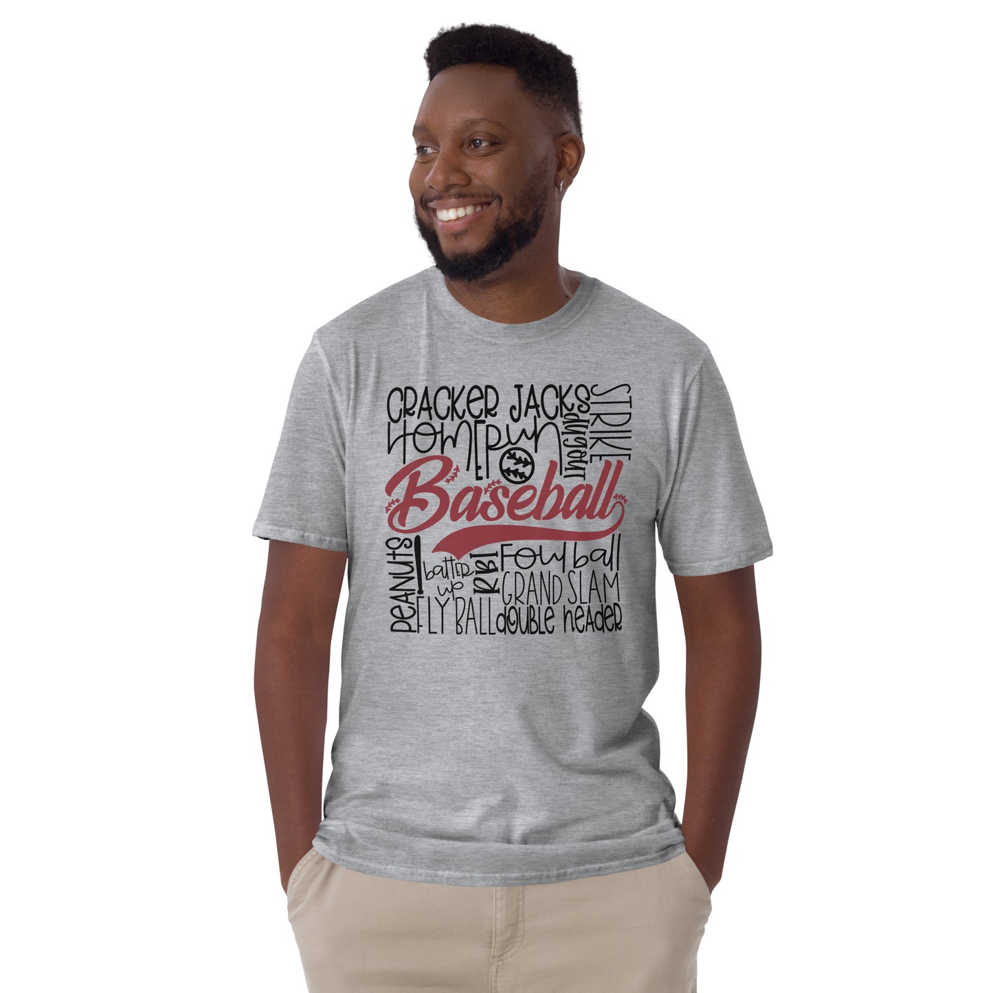 Baseball Typographic Graphic Tee