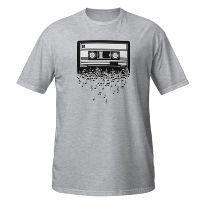Camiseta con melodía de casete musical