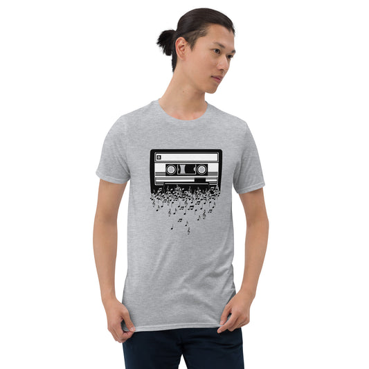 Camiseta con melodía de casete musical