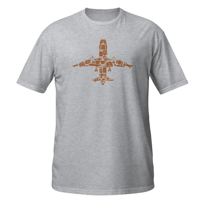 Camiseta gráfica con elementos de aviación