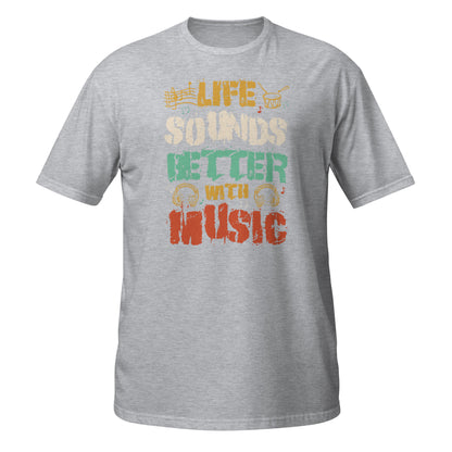Camiseta "La vida suena mejor con música"
