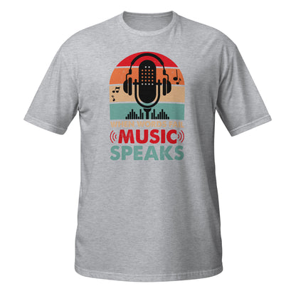 Camiseta Cuando las palabras fallan, la música habla