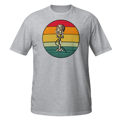 Camiseta de micrófono retro