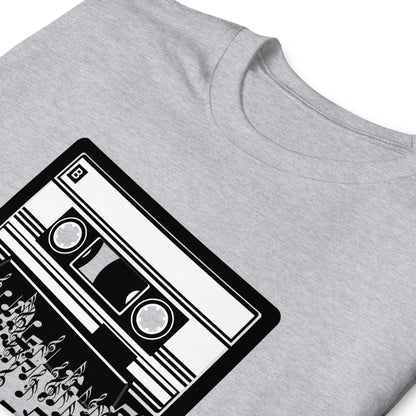 Camiseta con melodía de casete musical