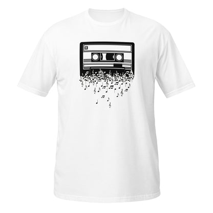 Camiseta con melodía de casete musical