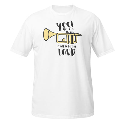¡Sí! Tiene que ser esta camiseta de trompeta ruidosa