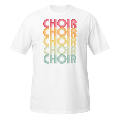 Camiseta con vibraciones de coro retro