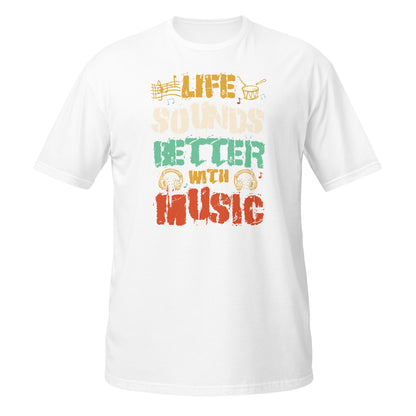 Camiseta "La vida suena mejor con música"
