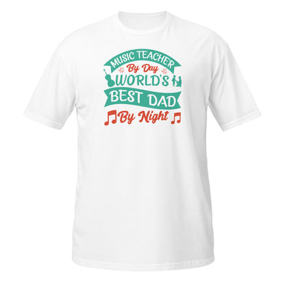 Camiseta para profesor de música de día, la mejor para el día y la noche