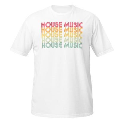 Camiseta de música house retro
