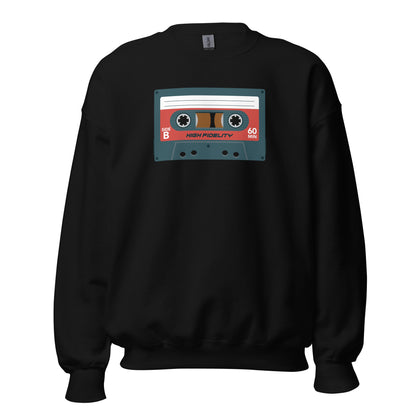 Sudadera con cinta de casete retro