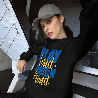 Sudadera con la banda "Play Loud March Proud"