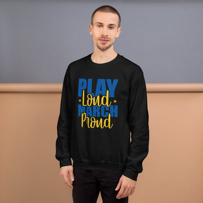 Sudadera con la banda "Play Loud March Proud"