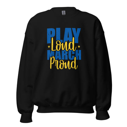 Sudadera con la banda "Play Loud March Proud"