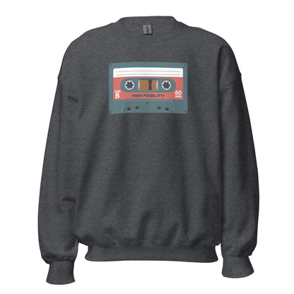 Sudadera con cinta de casete retro