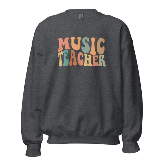 "Music Teacher" Retro Sweatshirt