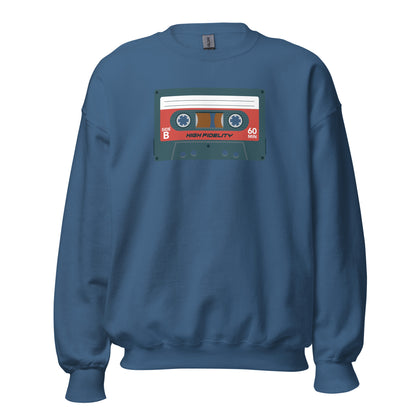Sudadera con cinta de casete retro