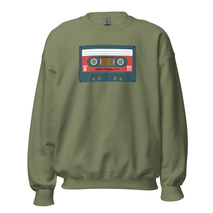 Sudadera con cinta de casete retro