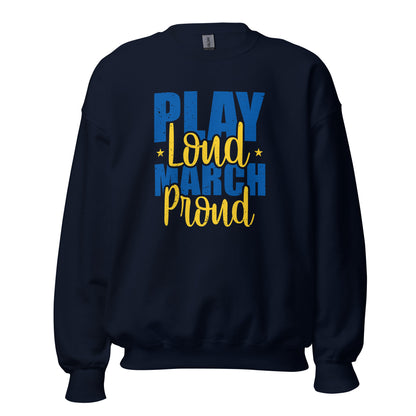 Sudadera con la banda "Play Loud March Proud"