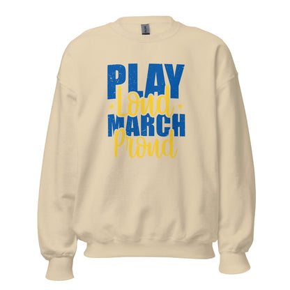 Sudadera con la banda "Play Loud March Proud"
