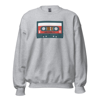 Sudadera con cinta de casete retro