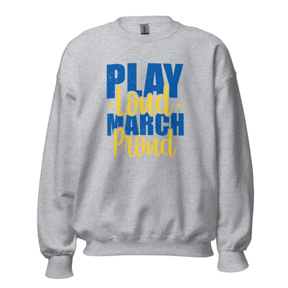 Sudadera con la banda "Play Loud March Proud"