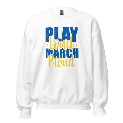 Sudadera con la banda "Play Loud March Proud"
