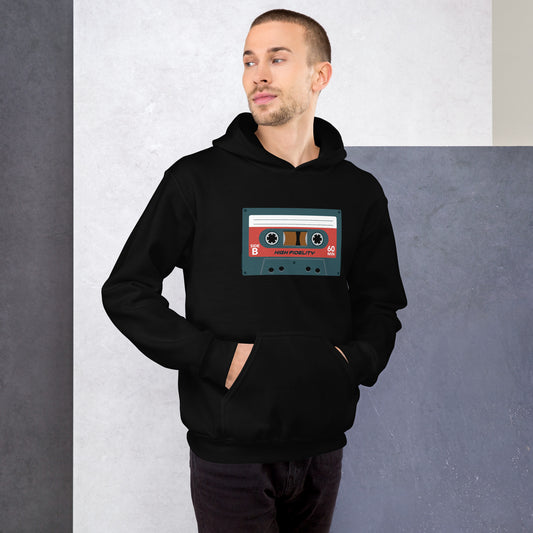 Sudadera con capucha de casete retro