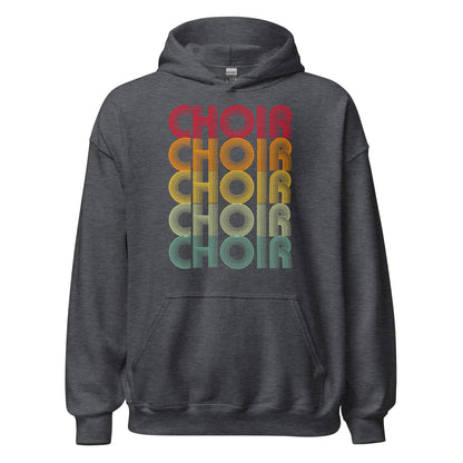 Sudadera con capucha retro de coro
