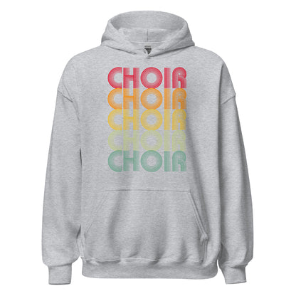Sudadera con capucha retro de coro