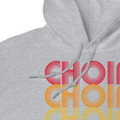 Sudadera con capucha retro de coro