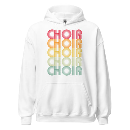 Sudadera con capucha retro de coro