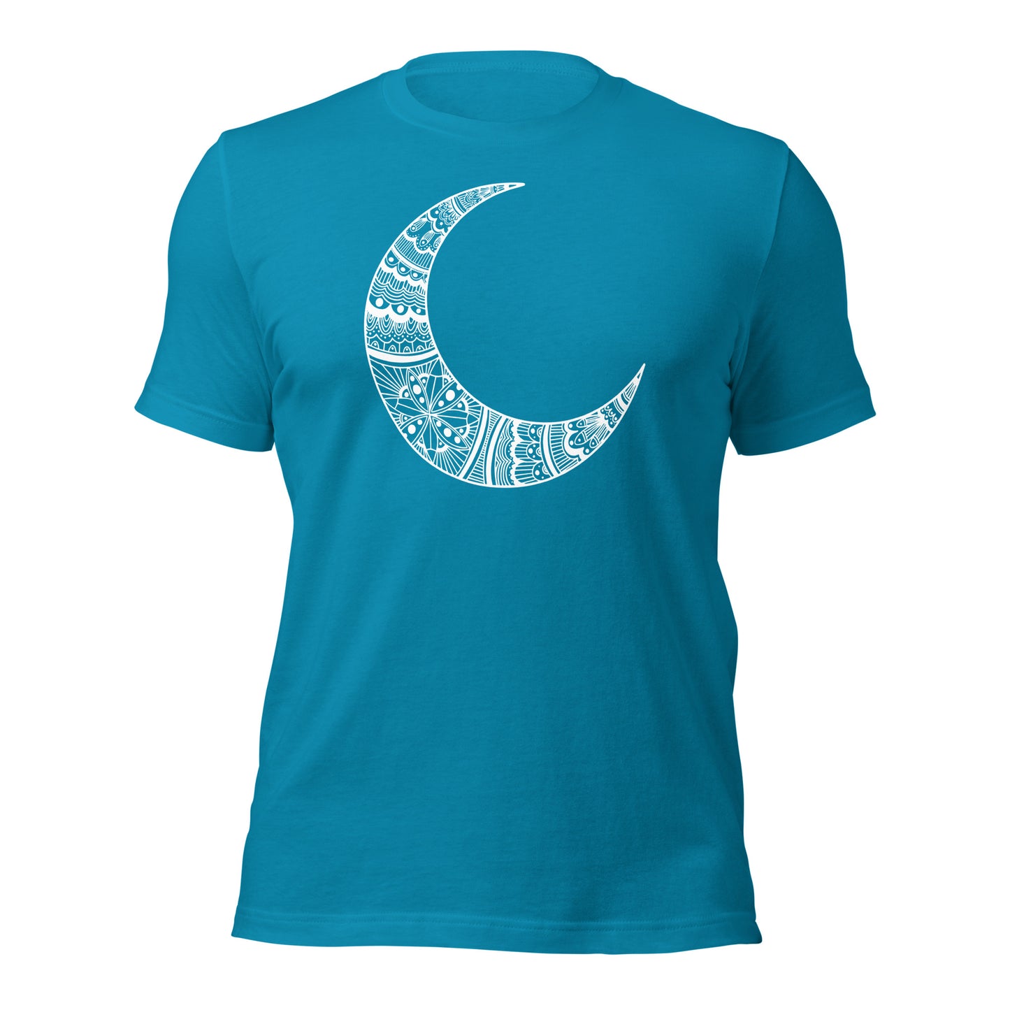 Mystical Mandala Crescent Moon Graphic Tee