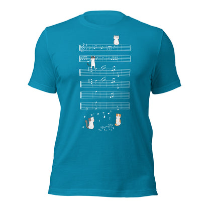 Camiseta de gatitos musicales Naught Playing