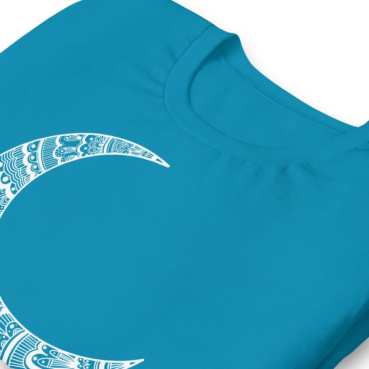 Mystical Mandala Crescent Moon Graphic Tee