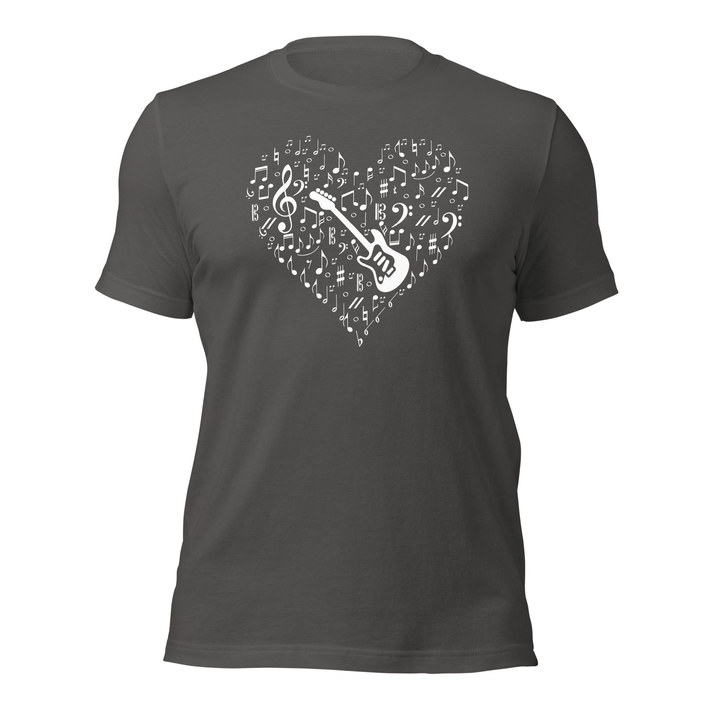 Electric Guitar Music Lover Heart Shirt