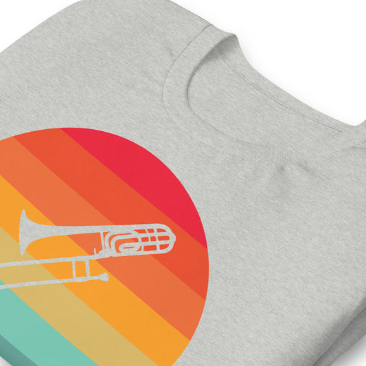 Camisa con serenata de trombón al atardecer