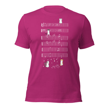 Camiseta de gatitos musicales Naught Playing