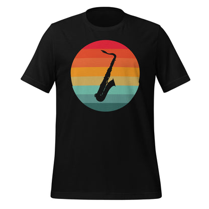 Camiseta con serenata de saxofón al atardecer