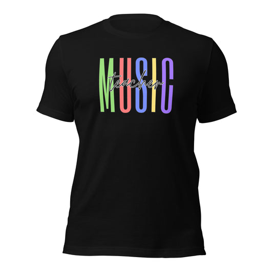 Colorful Music Teacher Shirt